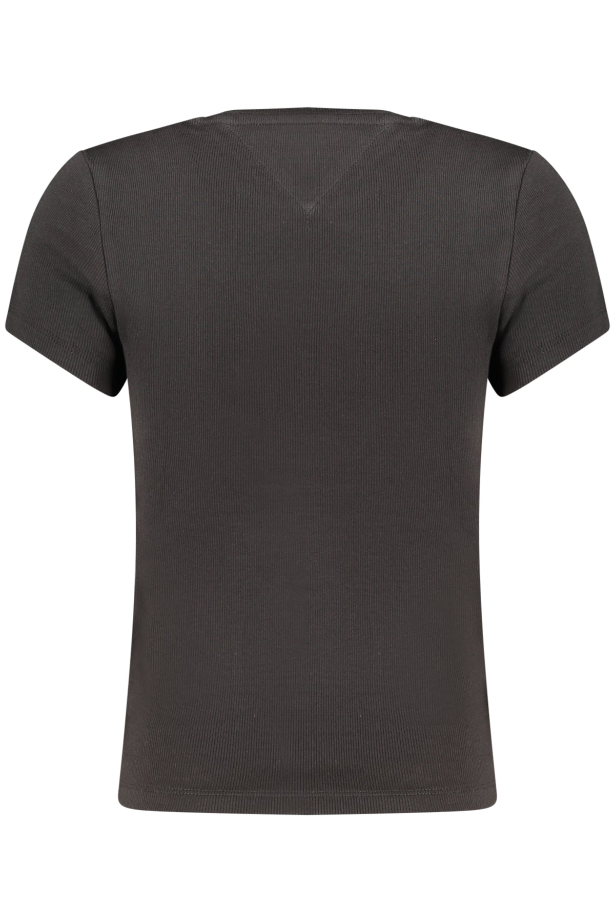 TOMMY HILFIGER DAMEN-T-SHIRT MIT KURZEN ÄRMELN, SCHWARZ