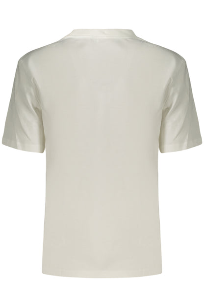 CALVIN KLEIN DAMEN-T-SHIRT MIT KURZEN ÄRMELN, WEISS