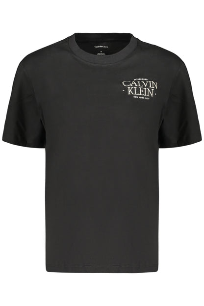 CALVIN KLEIN DAMEN-T-SHIRT MIT KURZEN ÄRMELN, SCHWARZ