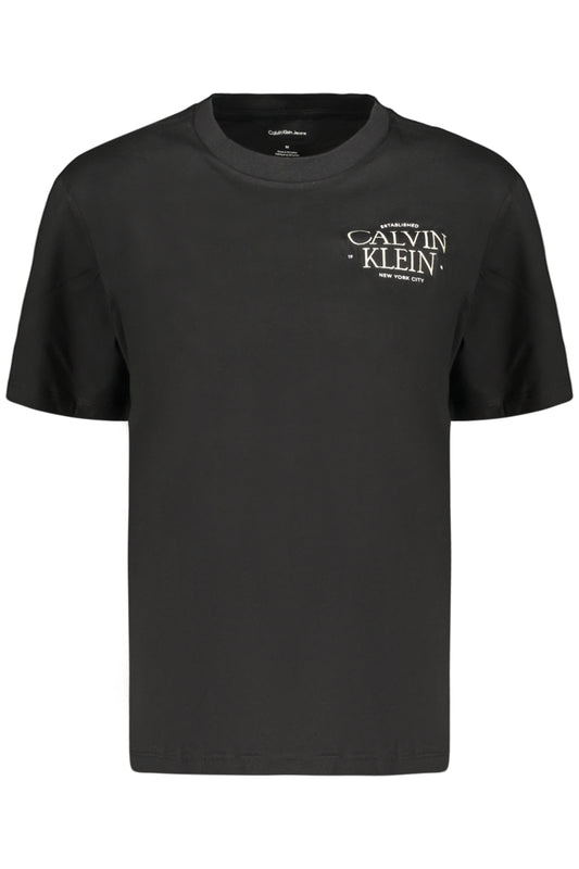 CALVIN KLEIN DAMEN-T-SHIRT MIT KURZEN ÄRMELN, SCHWARZ