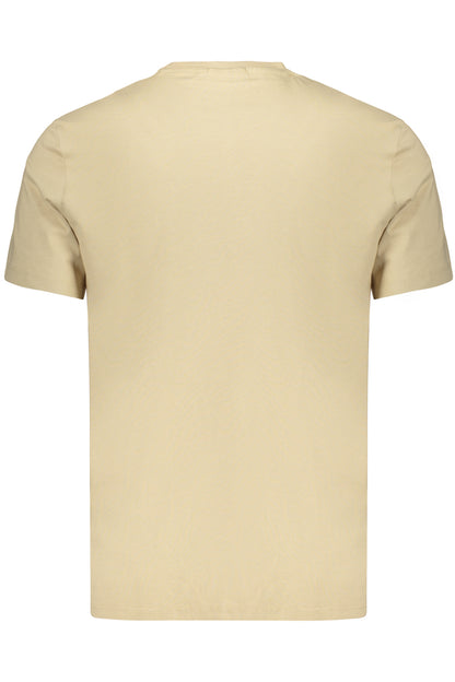 CALVIN KLEIN HERREN-T-SHIRT MIT KURZEN ÄRMELN, BEIGE