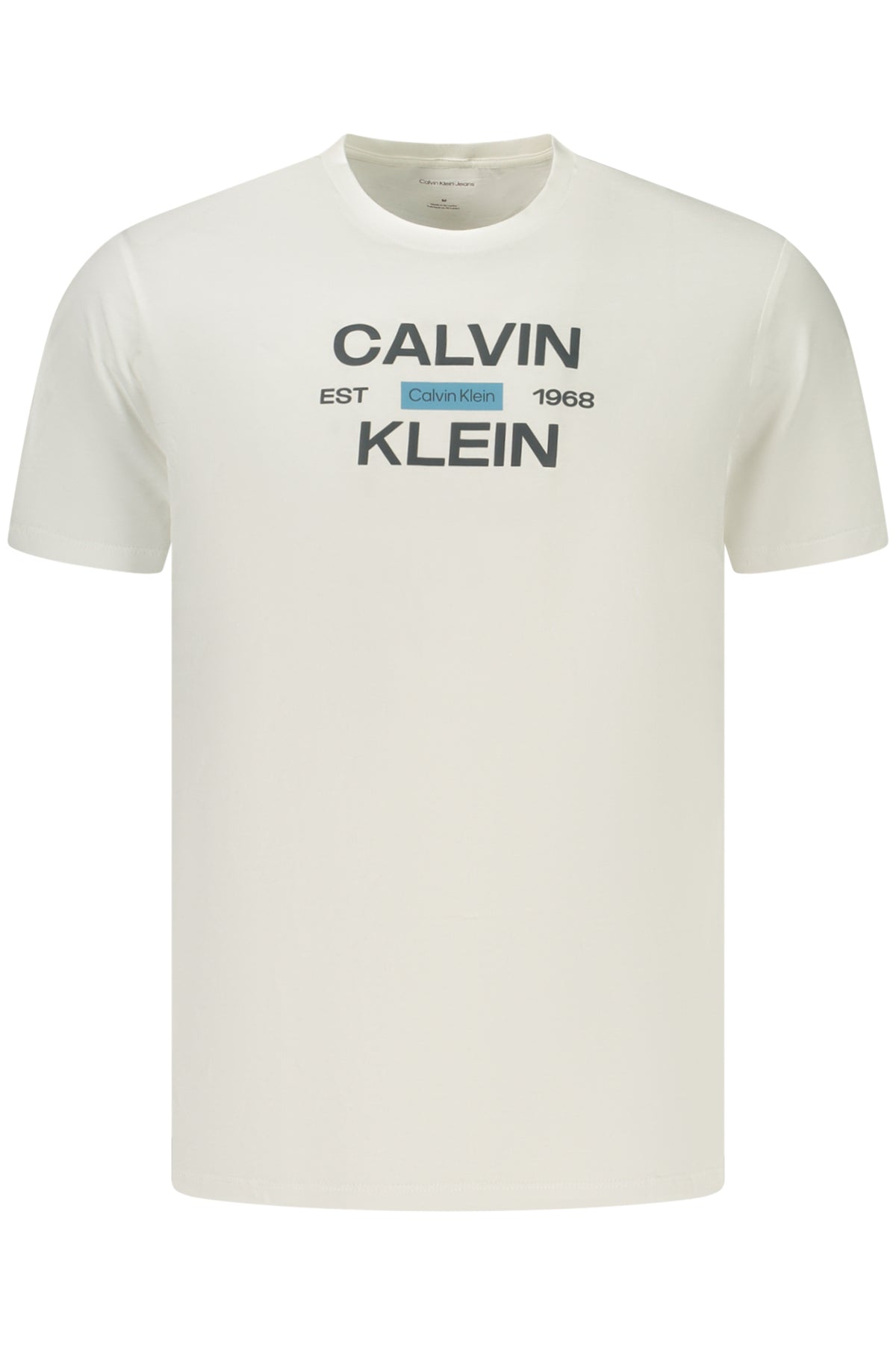 CALVIN KLEIN HERREN-T-SHIRT MIT KURZEN ÄRMELN, WEISS