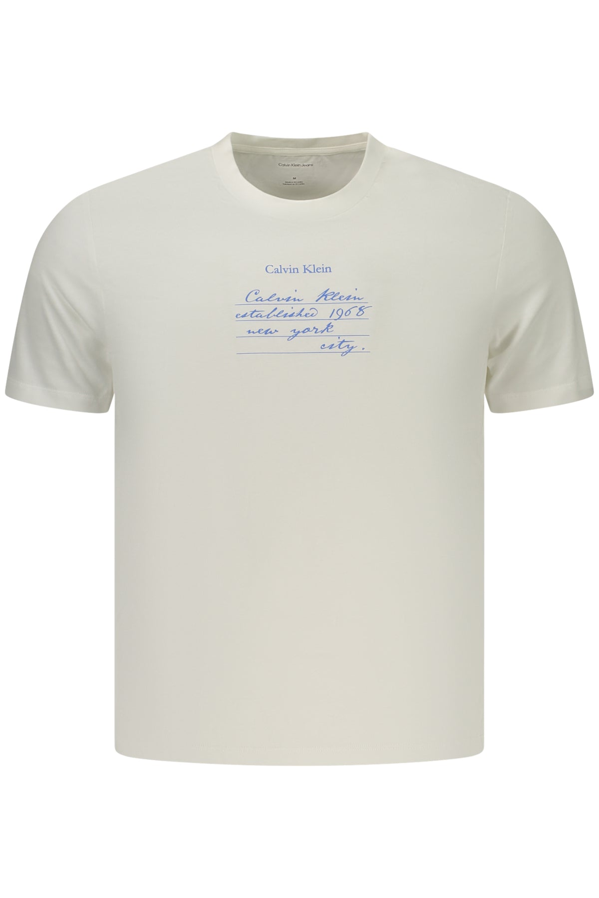 CALVIN KLEIN HERREN-T-SHIRT MIT KURZEN ÄRMELN, WEISS