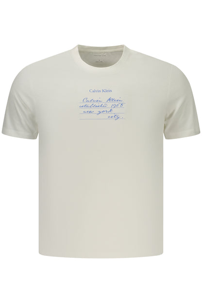 CALVIN KLEIN HERREN-T-SHIRT MIT KURZEN ÄRMELN, WEISS