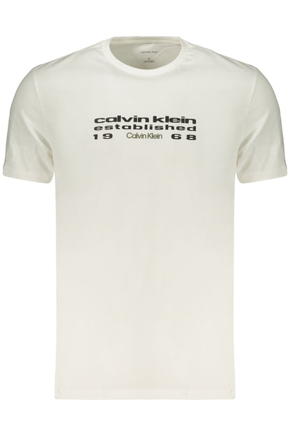 CALVIN KLEIN HERREN-T-SHIRT MIT KURZEN ÄRMELN, WEISS
