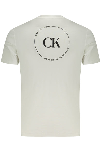 CALVIN KLEIN HERREN-T-SHIRT MIT KURZEN ÄRMELN, WEISS