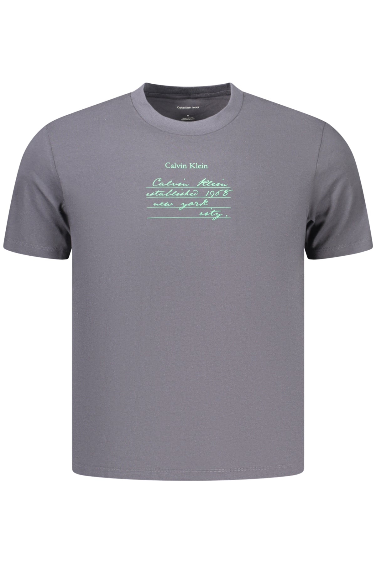 CALVIN KLEIN HERREN-T-SHIRT MIT KURZEN ÄRMELN, GRAU