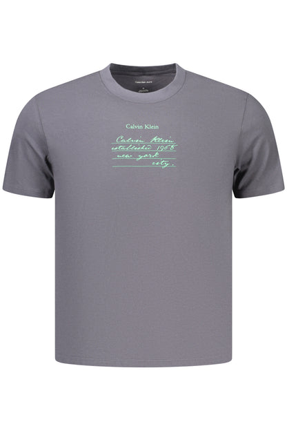CALVIN KLEIN HERREN-T-SHIRT MIT KURZEN ÄRMELN, GRAU