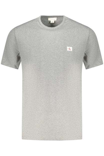 CALVIN KLEIN HERREN-T-SHIRT MIT KURZEN ÄRMELN, GRAU