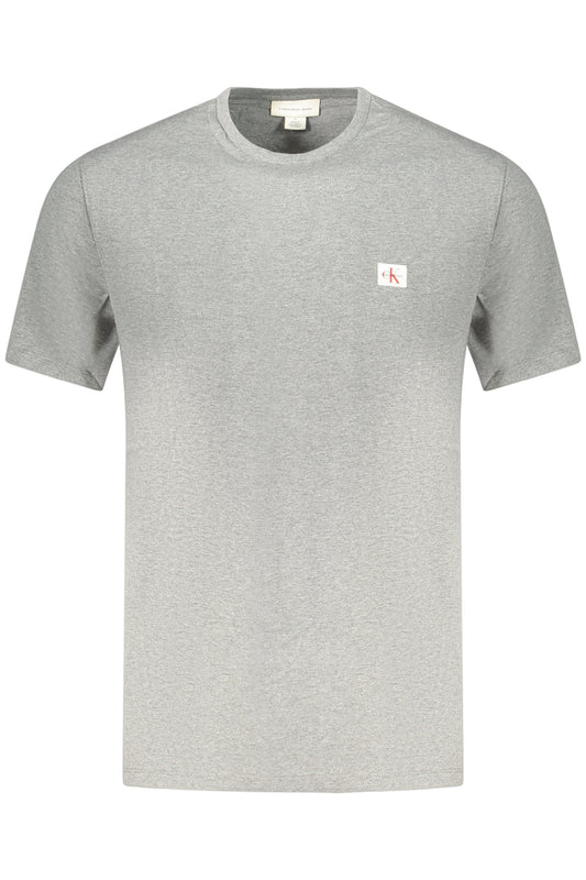 CALVIN KLEIN HERREN-T-SHIRT MIT KURZEN ÄRMELN, GRAU