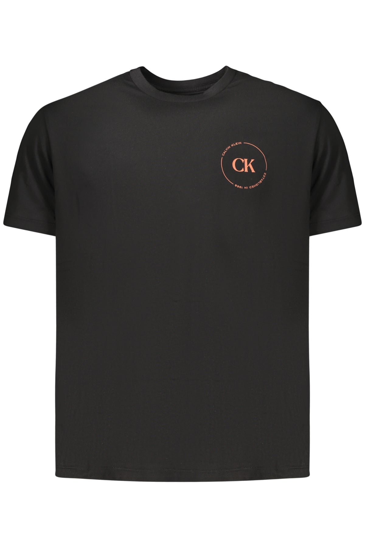 CALVIN KLEIN HERREN-T-SHIRT MIT KURZEN ÄRMELN, SCHWARZ