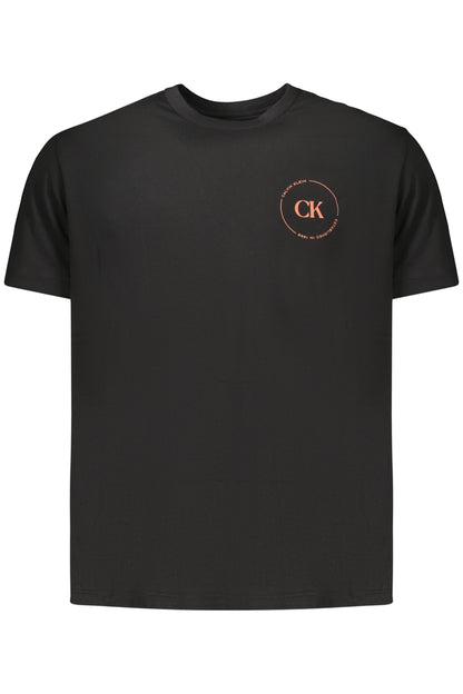 CALVIN KLEIN HERREN-T-SHIRT MIT KURZEN ÄRMELN, SCHWARZ