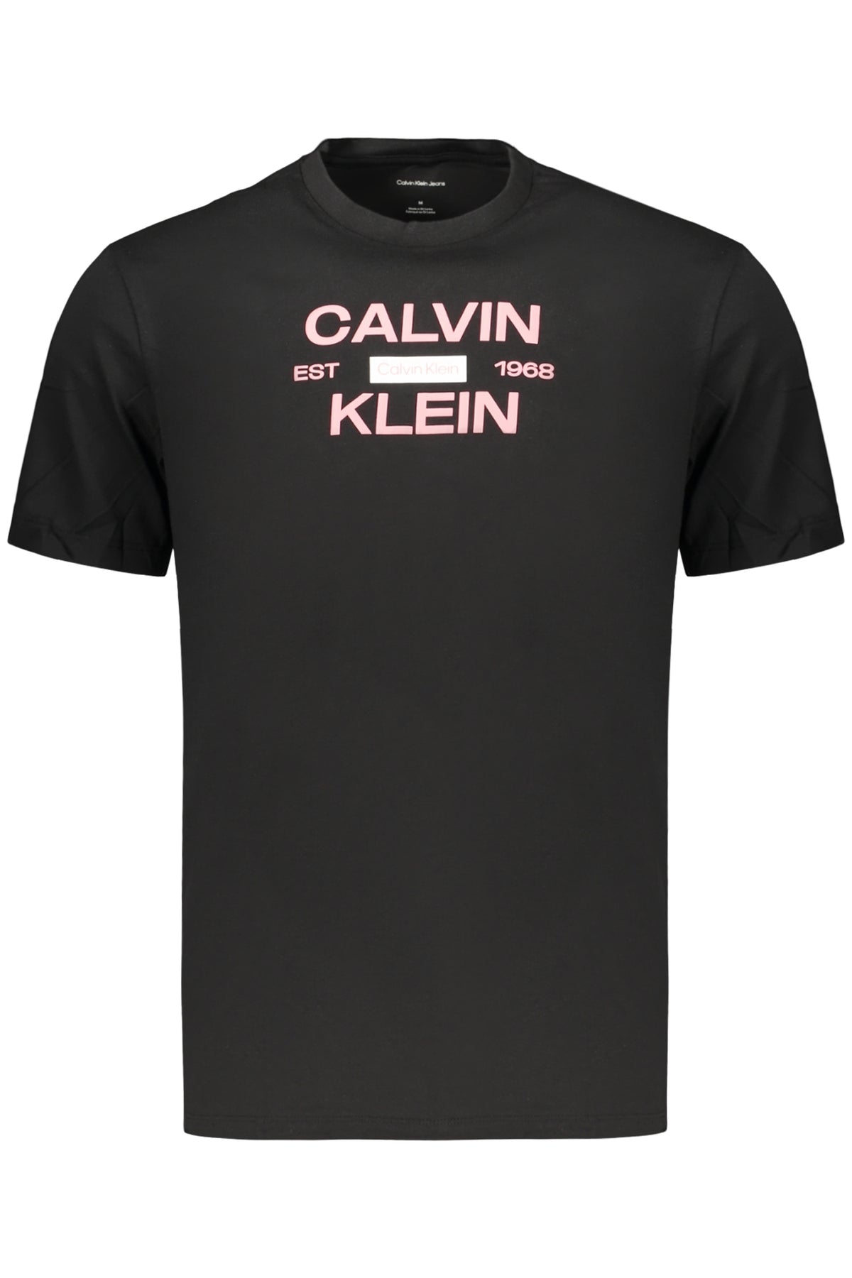 CALVIN KLEIN HERREN-T-SHIRT MIT KURZEN ÄRMELN, SCHWARZ