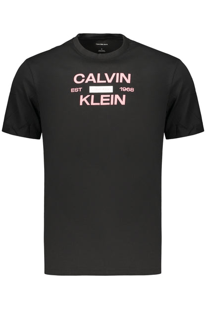 CALVIN KLEIN HERREN-T-SHIRT MIT KURZEN ÄRMELN, SCHWARZ