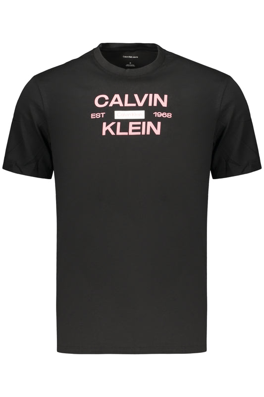 CALVIN KLEIN HERREN-T-SHIRT MIT KURZEN ÄRMELN, SCHWARZ