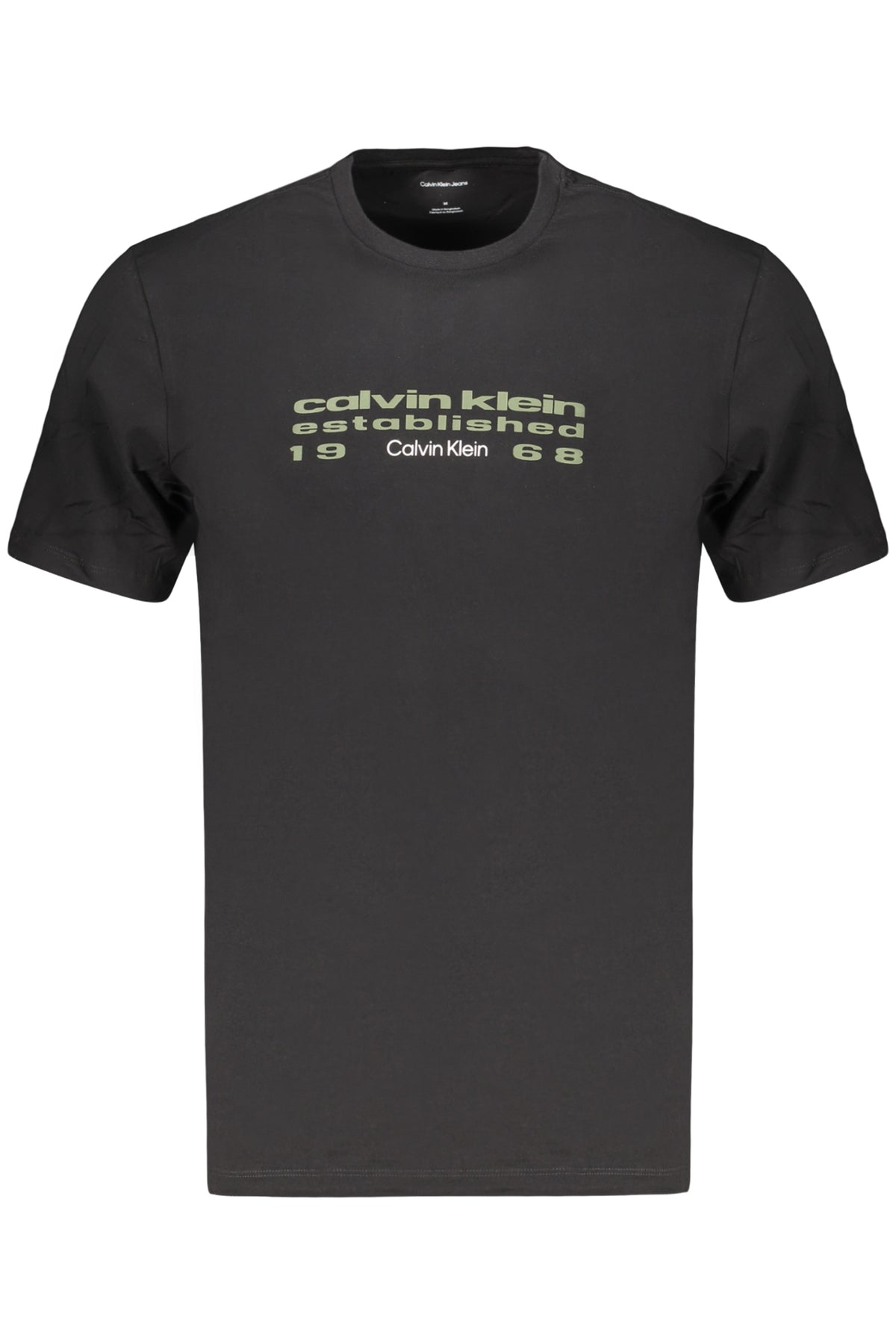 CALVIN KLEIN HERREN-T-SHIRT MIT KURZEN ÄRMELN, SCHWARZ