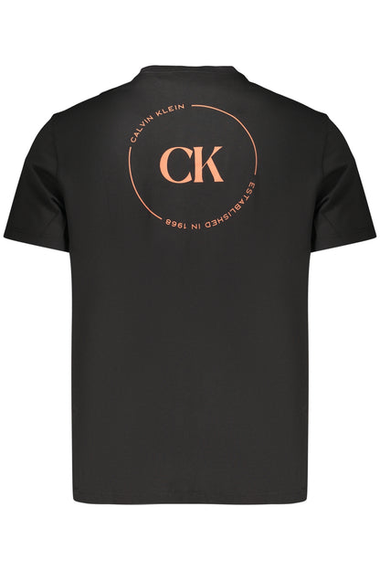CALVIN KLEIN HERREN-T-SHIRT MIT KURZEN ÄRMELN, SCHWARZ
