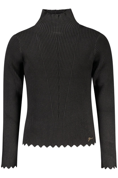 SCHWARZER GUESS JEANS-PULLOVER FÜR MÄDCHEN