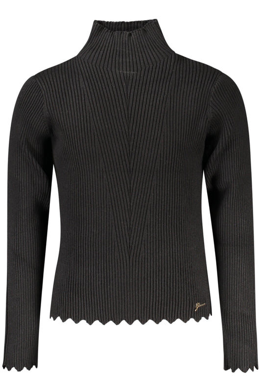 SCHWARZER GUESS JEANS-PULLOVER FÜR MÄDCHEN