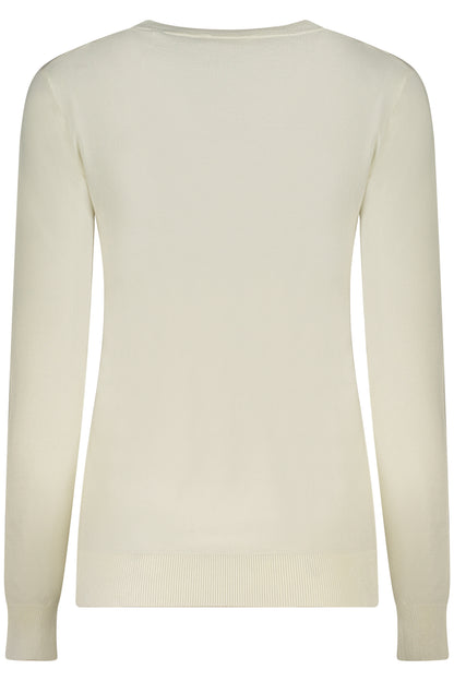 GUESS JEANS WEIßER PULLOVER FÜR DAMEN
