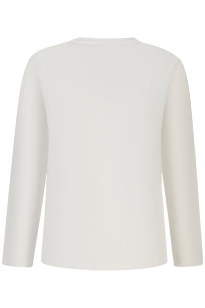 GUESS JEANS KURZARM-T-SHIRT FÜR KINDER, WEISS