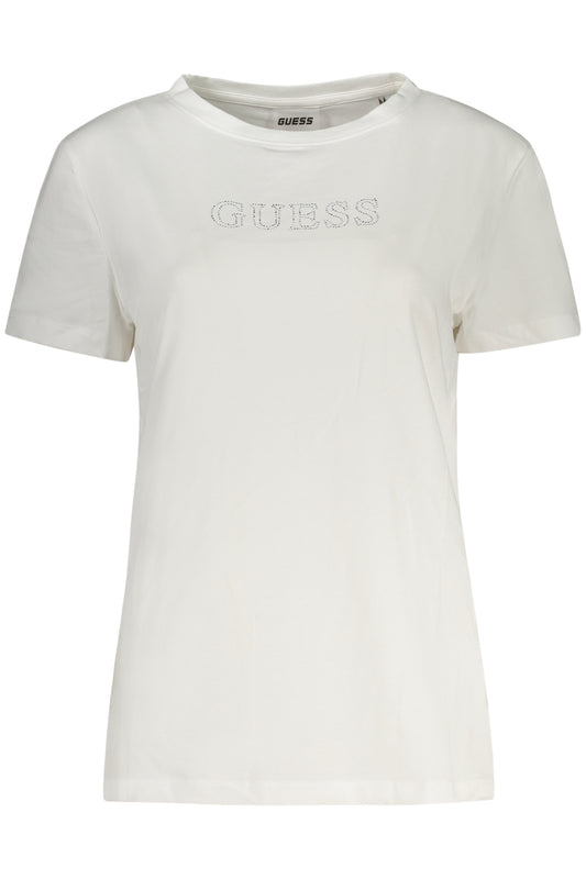 GUESS JEANS DAMEN KURZARM T-SHIRT WEISS