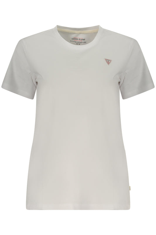 GUESS JEANS DAMEN KURZARM-T-SHIRT WEISS