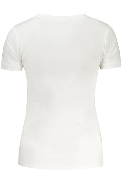 GUESS JEANS DAMEN KURZARM T-SHIRT WEISS