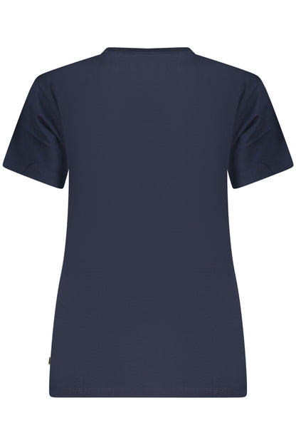GUESS JEANS DAMEN KURZARM-T-SHIRT BLAU