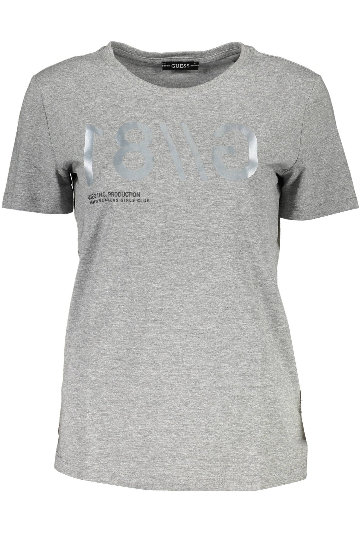 GUESS JEANS KURZARM-T-SHIRT DAMEN GRAU