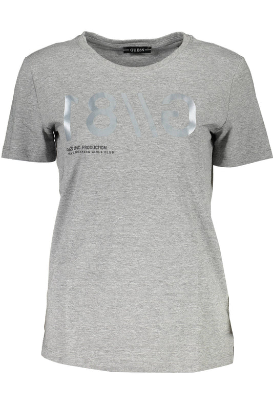 GUESS JEANS KURZARM-T-SHIRT DAMEN GRAU