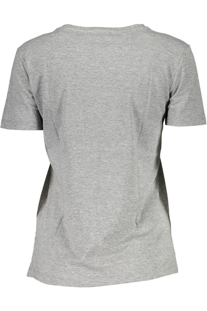 GUESS JEANS KURZARM-T-SHIRT DAMEN GRAU