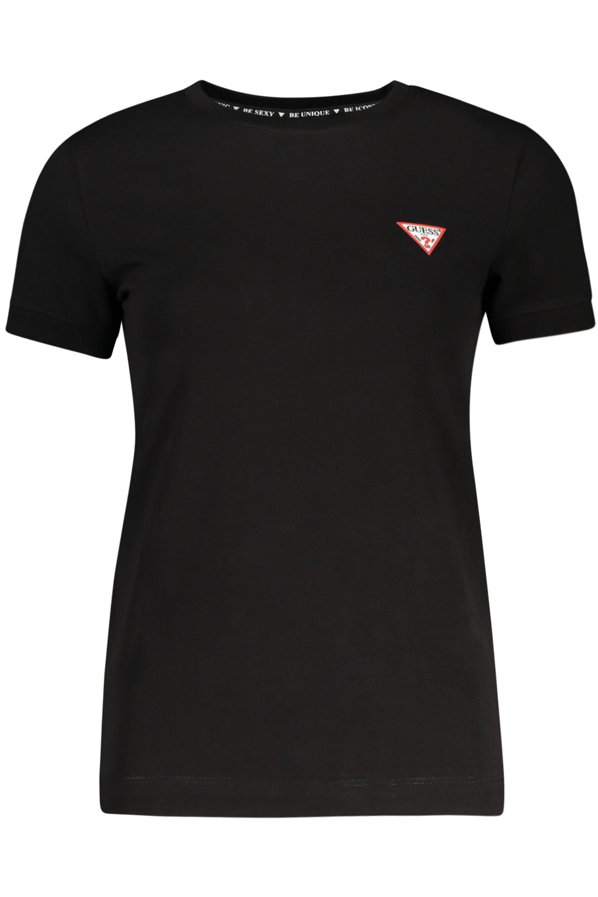 GUESS JEANS DAMEN KURZARM T-SHIRT SCHWARZ