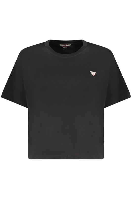GUESS JEANS DAMEN KURZARM T-SHIRT SCHWARZ