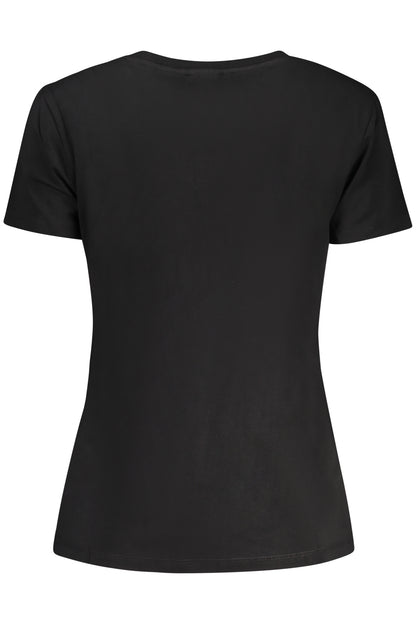 GUESS JEANS DAMEN KURZARM T-SHIRT SCHWARZ