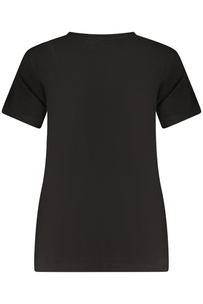 GUESS JEANS DAMEN KURZARM-T-SHIRT SCHWARZ