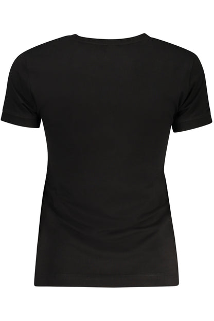 GUESS JEANS DAMEN KURZARM T-SHIRT SCHWARZ