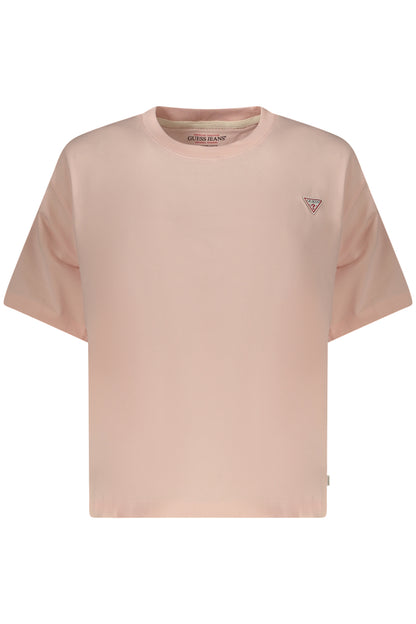 GUESS JEANS DAMEN KURZARM T-SHIRT ROSA
