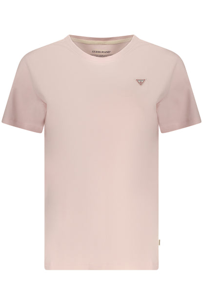 GUESS JEANS DAMEN KURZARM-T-SHIRT PINK