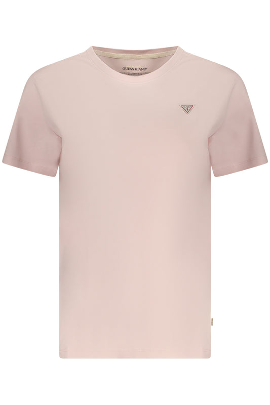 GUESS JEANS DAMEN KURZARM-T-SHIRT PINK