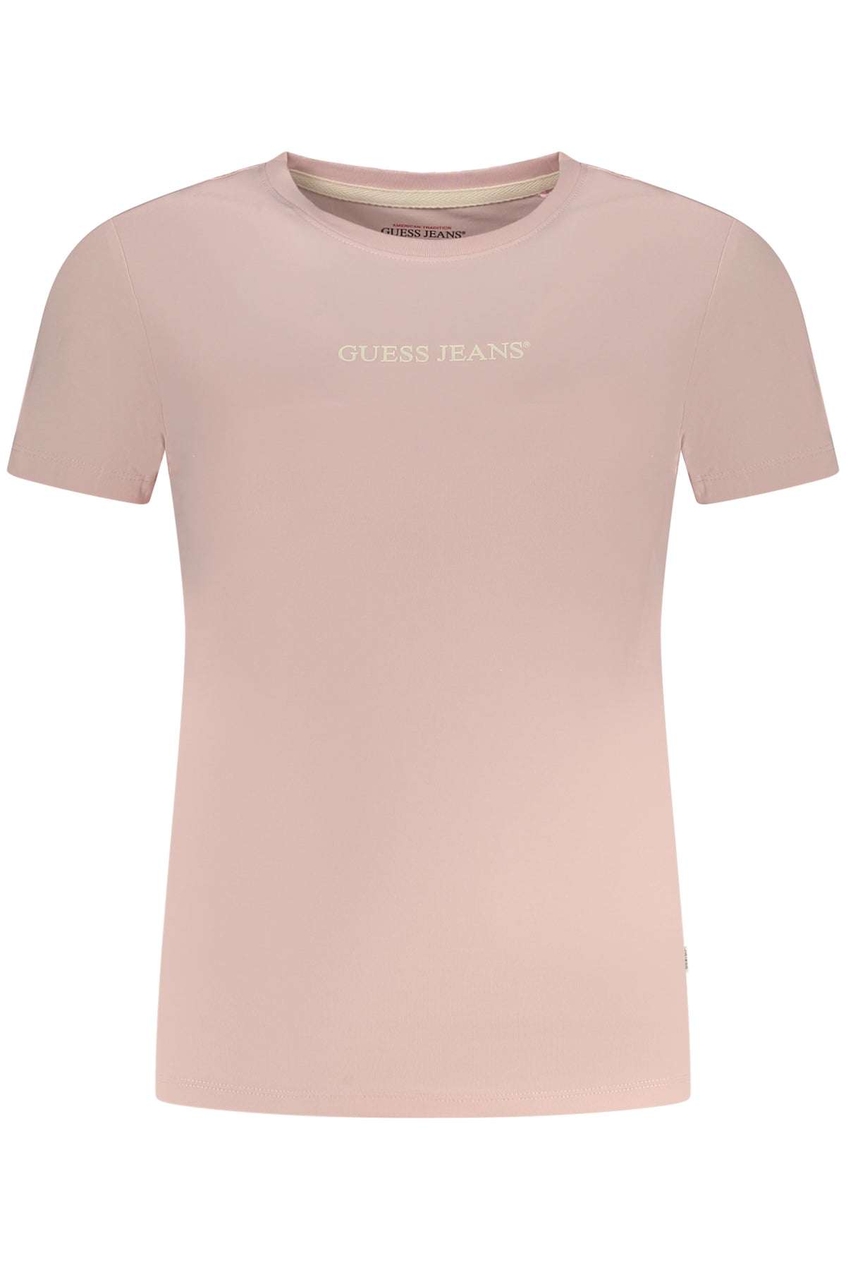 GUESS JEANS KURZARM-T-SHIRT DAMEN ROSA