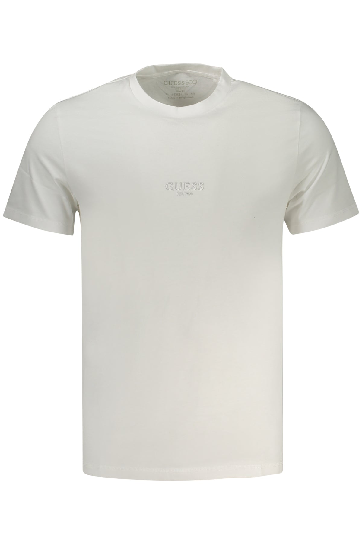 GUESS JEANS WEISSES KURZÄRMELIGES HERREN-T-SHIRT