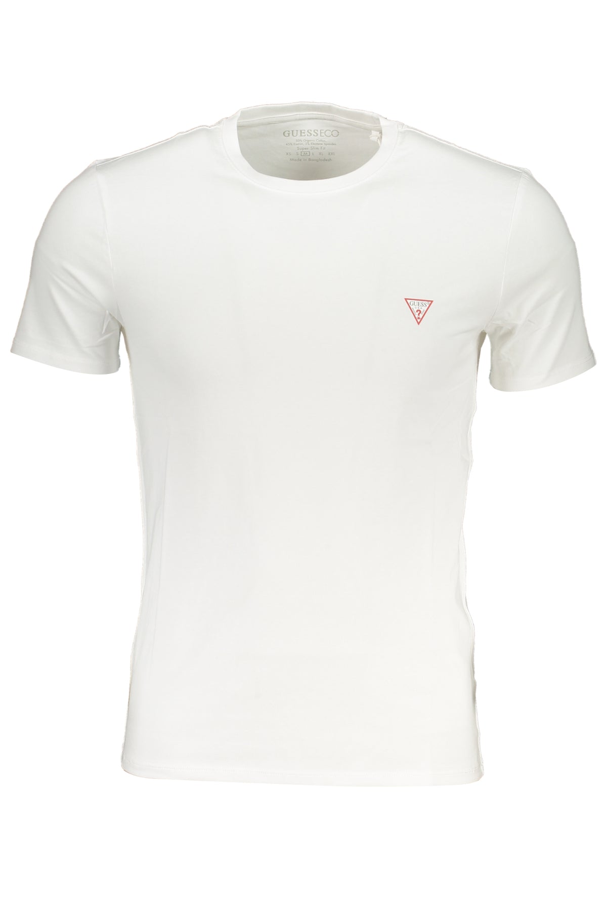 GUESS JEANS WEISSES KURZÄRMELIGES HERREN-T-SHIRT