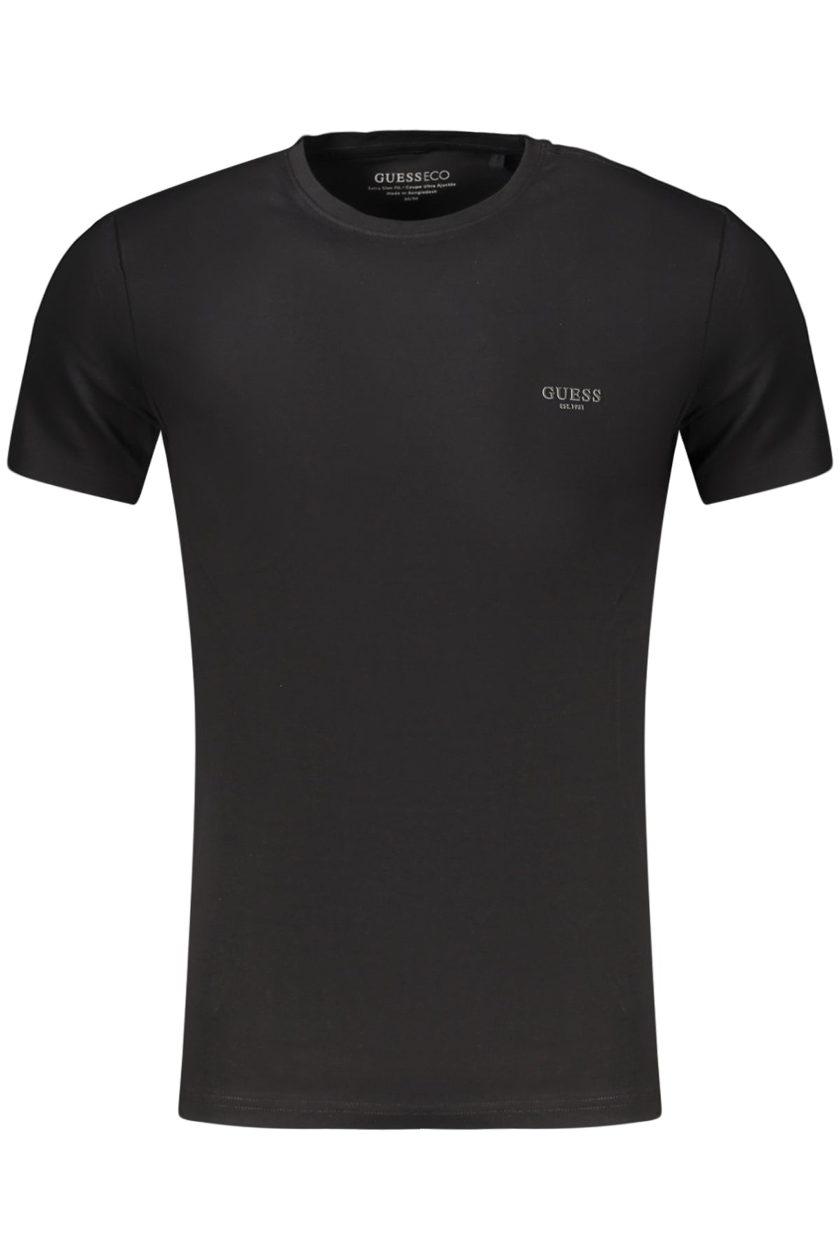 GUESS JEANS Herren Kurzarm-T-Shirt Schwarz