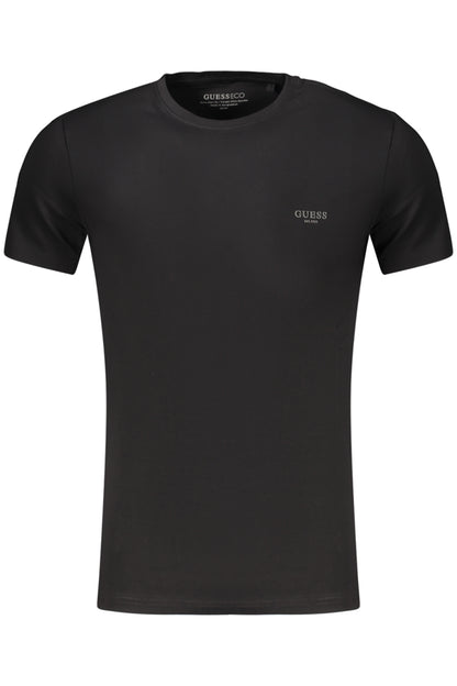 GUESS JEANS Herren Kurzarm-T-Shirt Schwarz