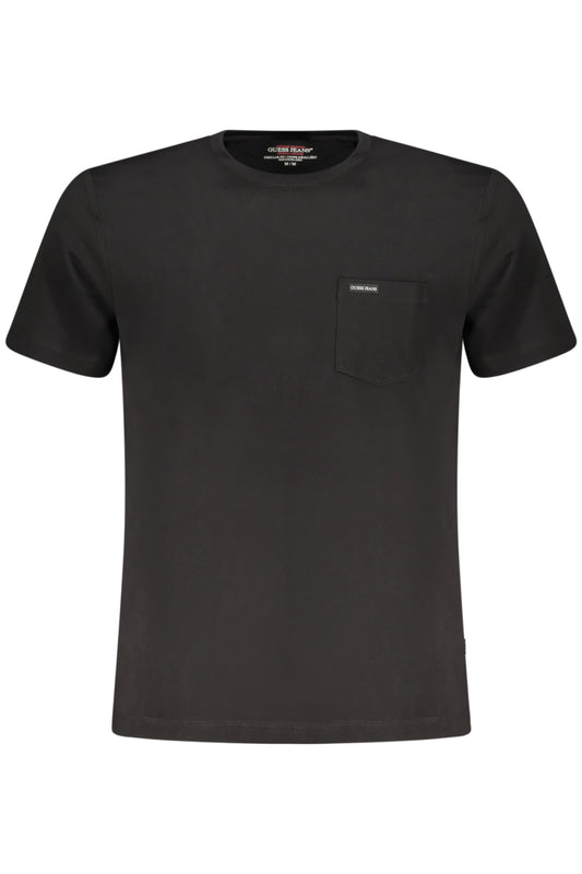 GUESS JEANS Herren Kurzarm-T-Shirt Schwarz