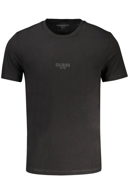GUESS JEANS HERREN-KURZARM-T-SHIRT SCHWARZ