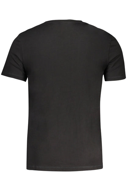GUESS JEANS HERREN-KURZARM-T-SHIRT SCHWARZ