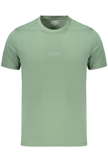 GUESS JEANS HERREN KURZARM-T-SHIRT GRÜN