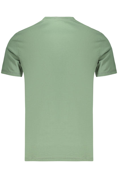 GUESS JEANS HERREN KURZARM-T-SHIRT GRÜN